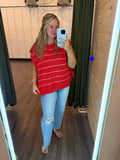 VERY CHERRY TIE TOP
