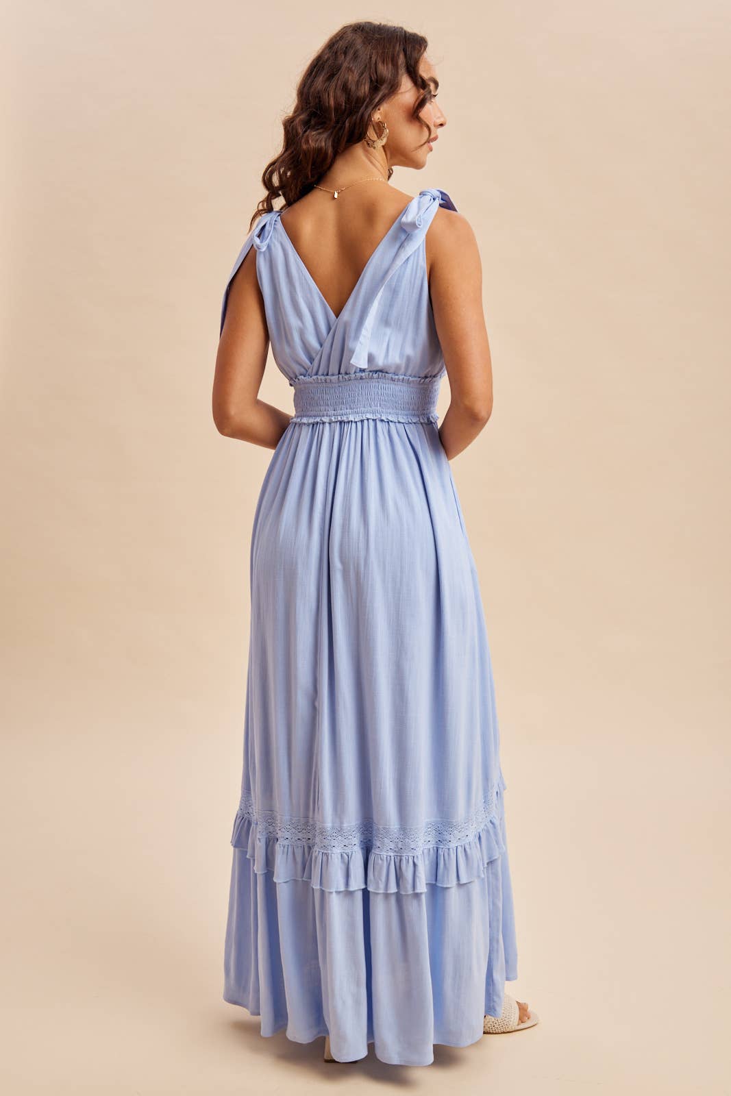 LACE INSET MAXI DRESS