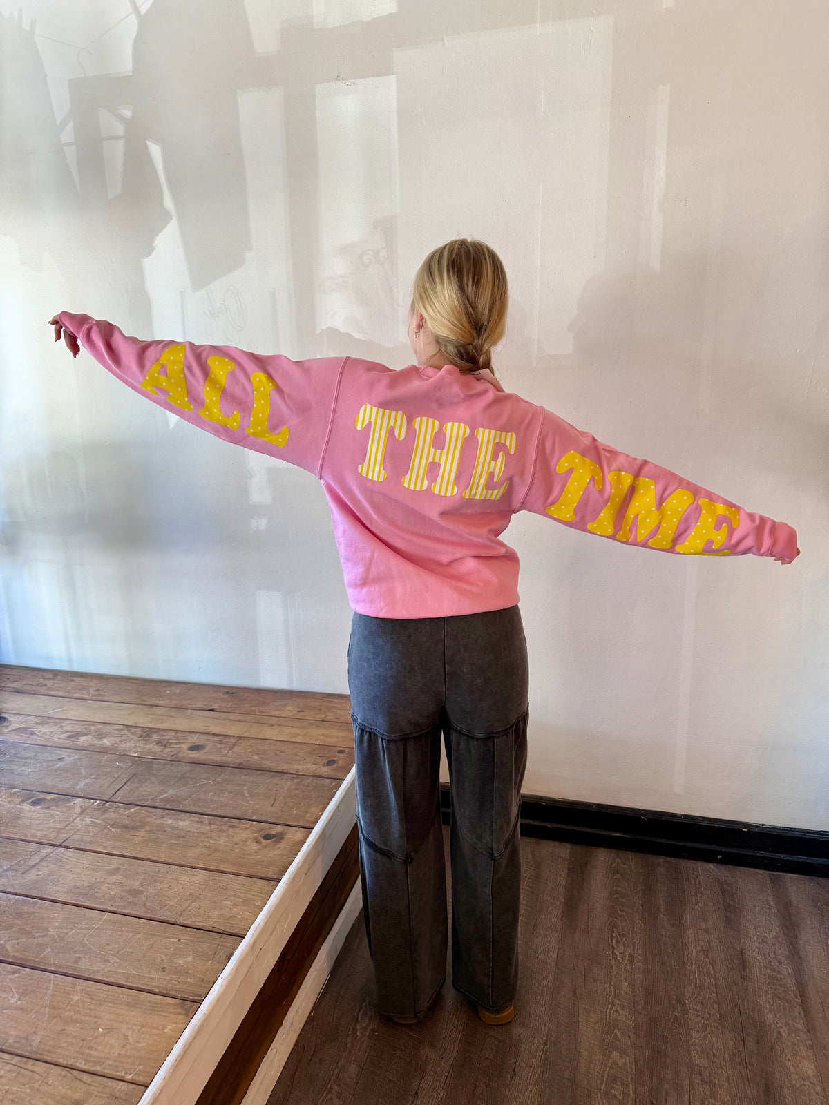 God Is Good Pink Sweatshirt
