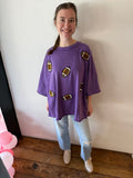 VINTAGE FOOTBALL GAMEDAY OVERSIZED TEE
