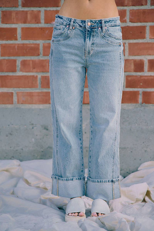 Honey Blue Vintage Denim Straight Jeans