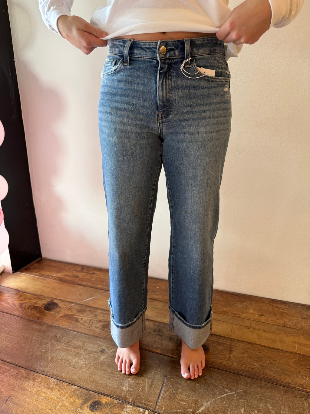 LILY CUFF JEANS