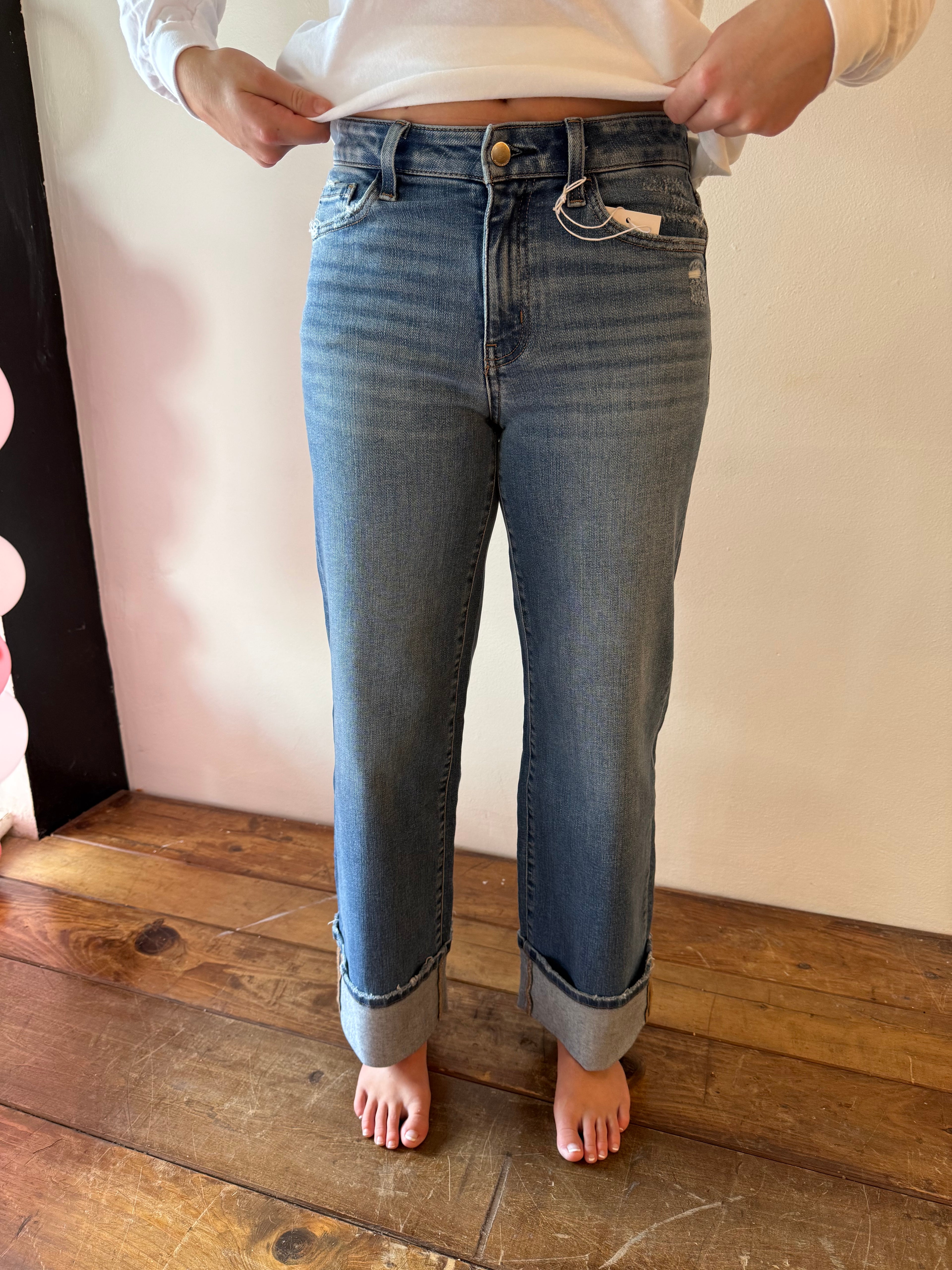 LILY CUFF JEANS