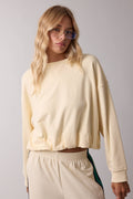 BUBBLE HEM FRENCH TERRY TOP