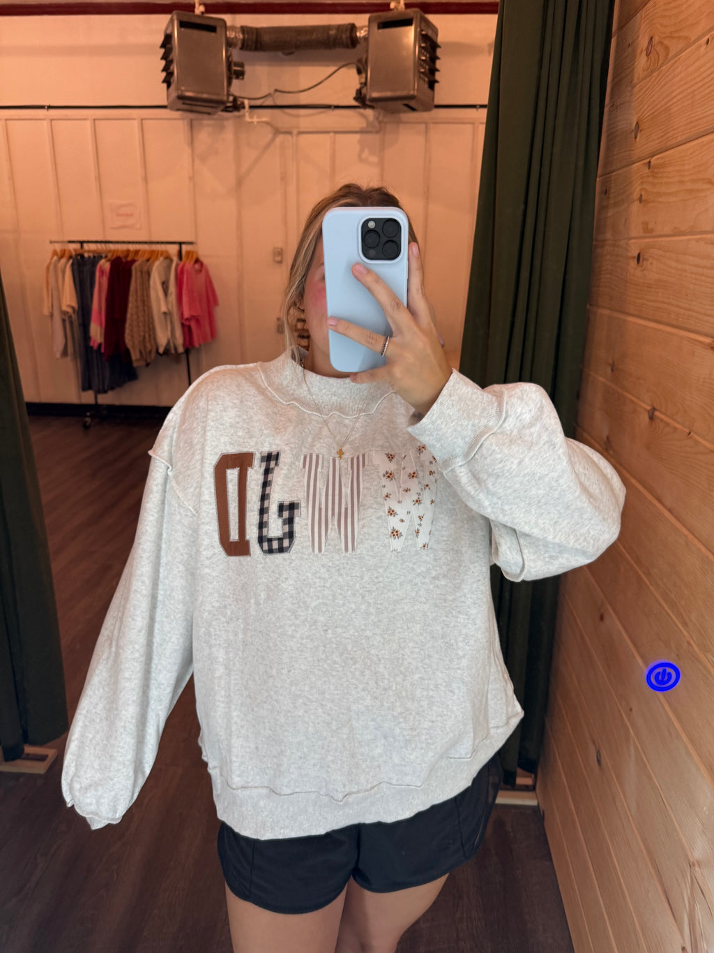 WWJD Embroidered Mock-neck