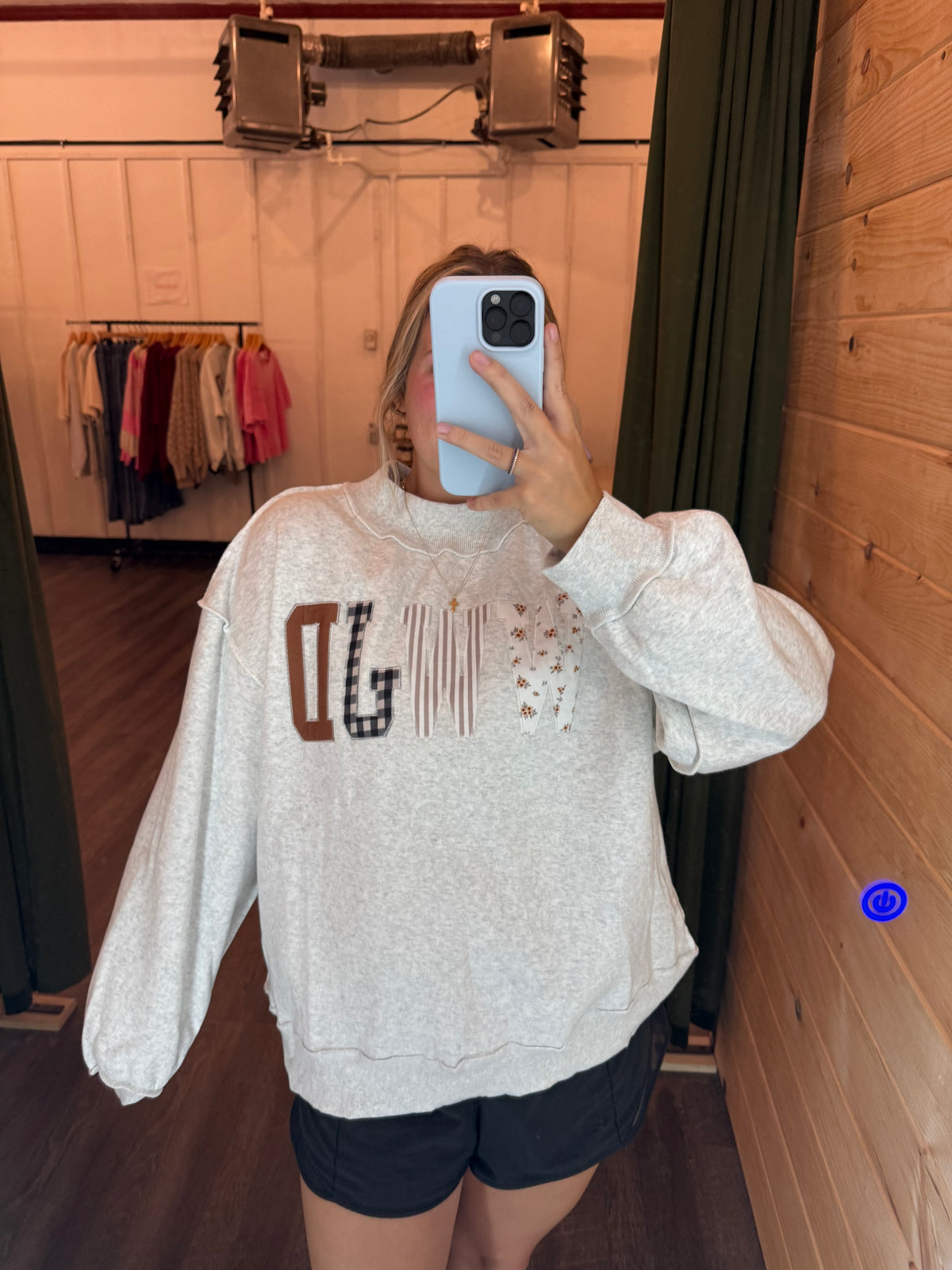 WWJD Embroidered Mock-neck