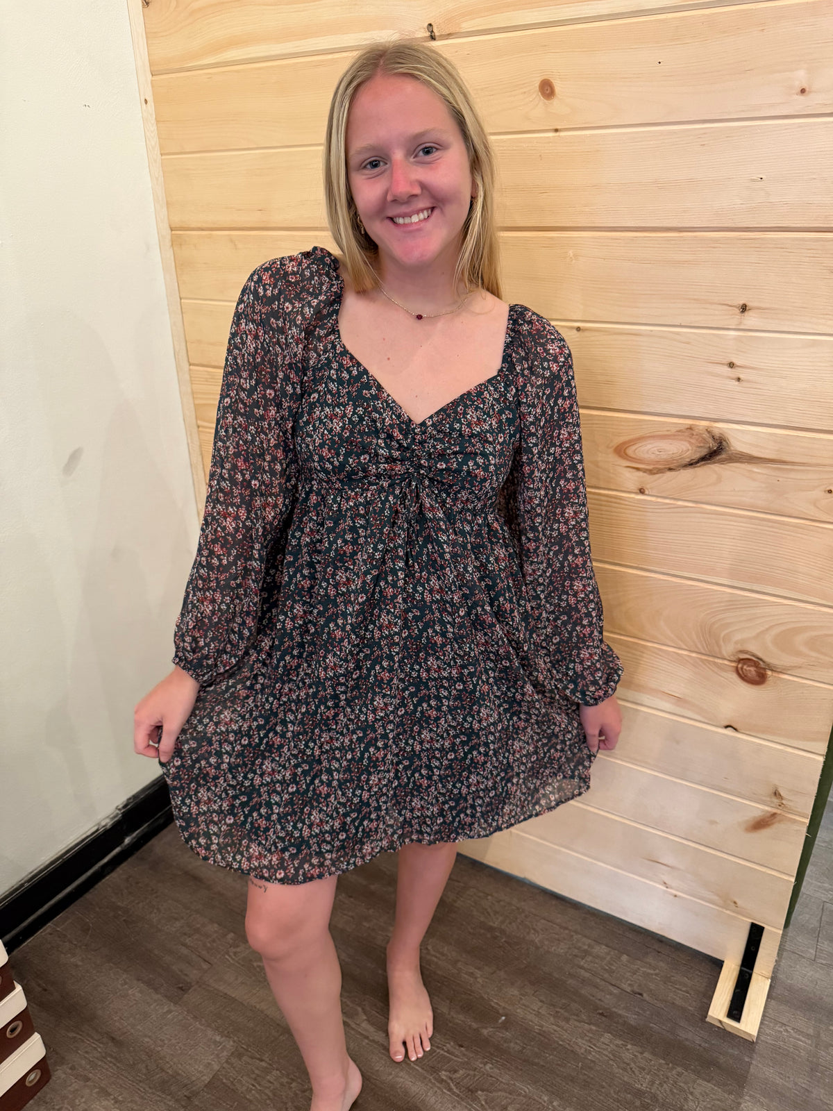 FLORAL SWEETHEART DRESS