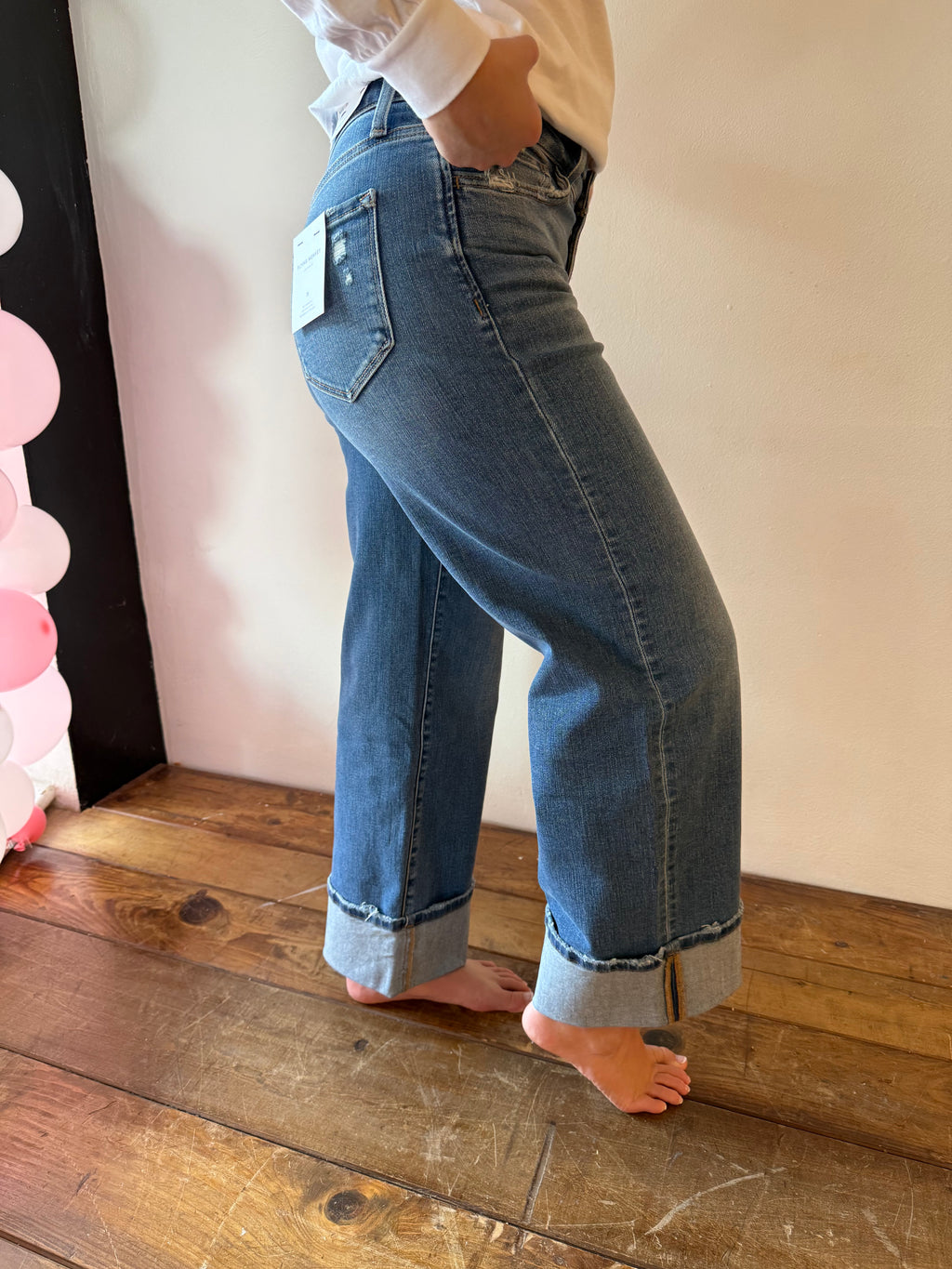 LILY CUFF JEANS