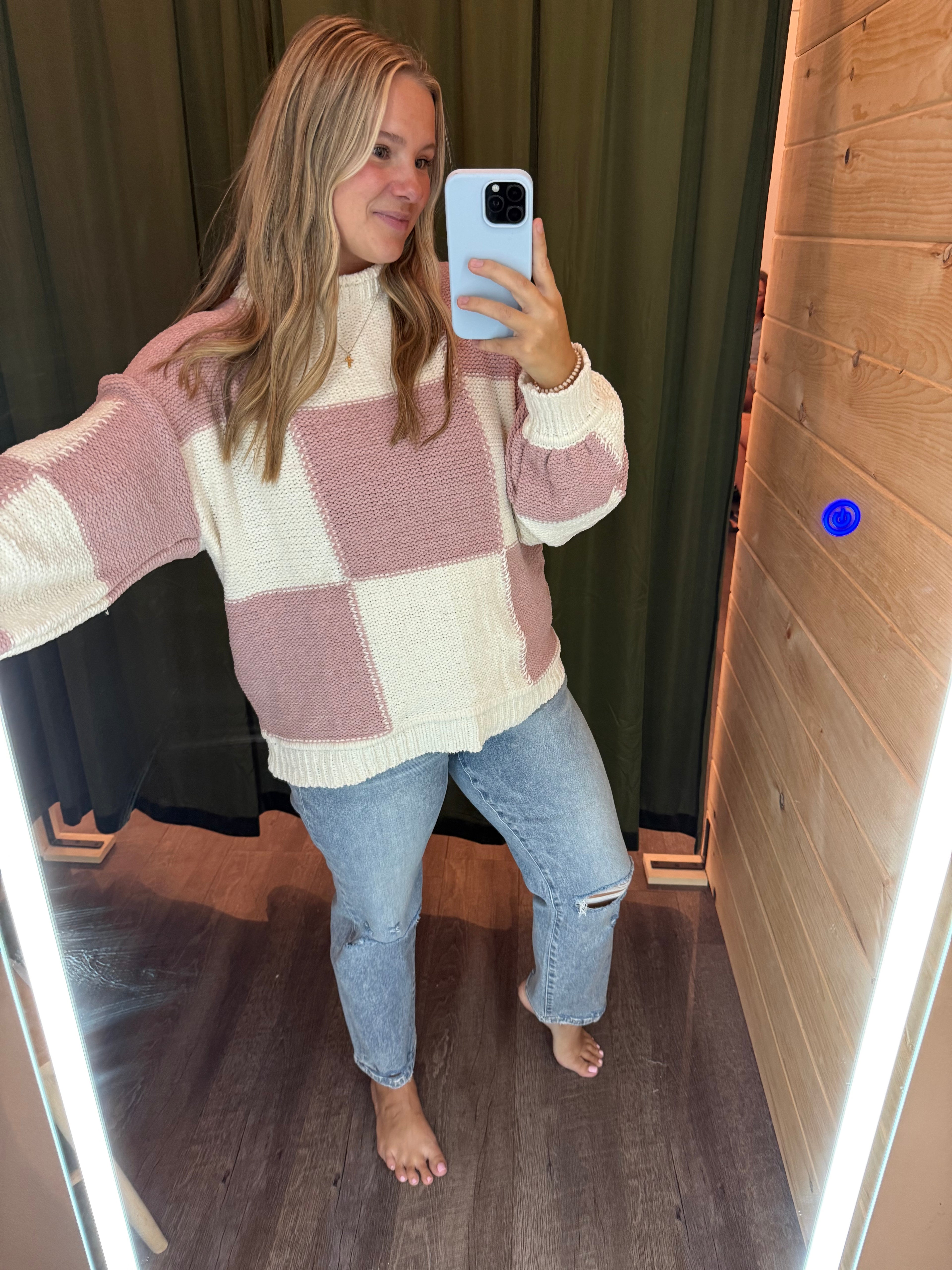 AMELIA COLOR BLOCK SWEATER