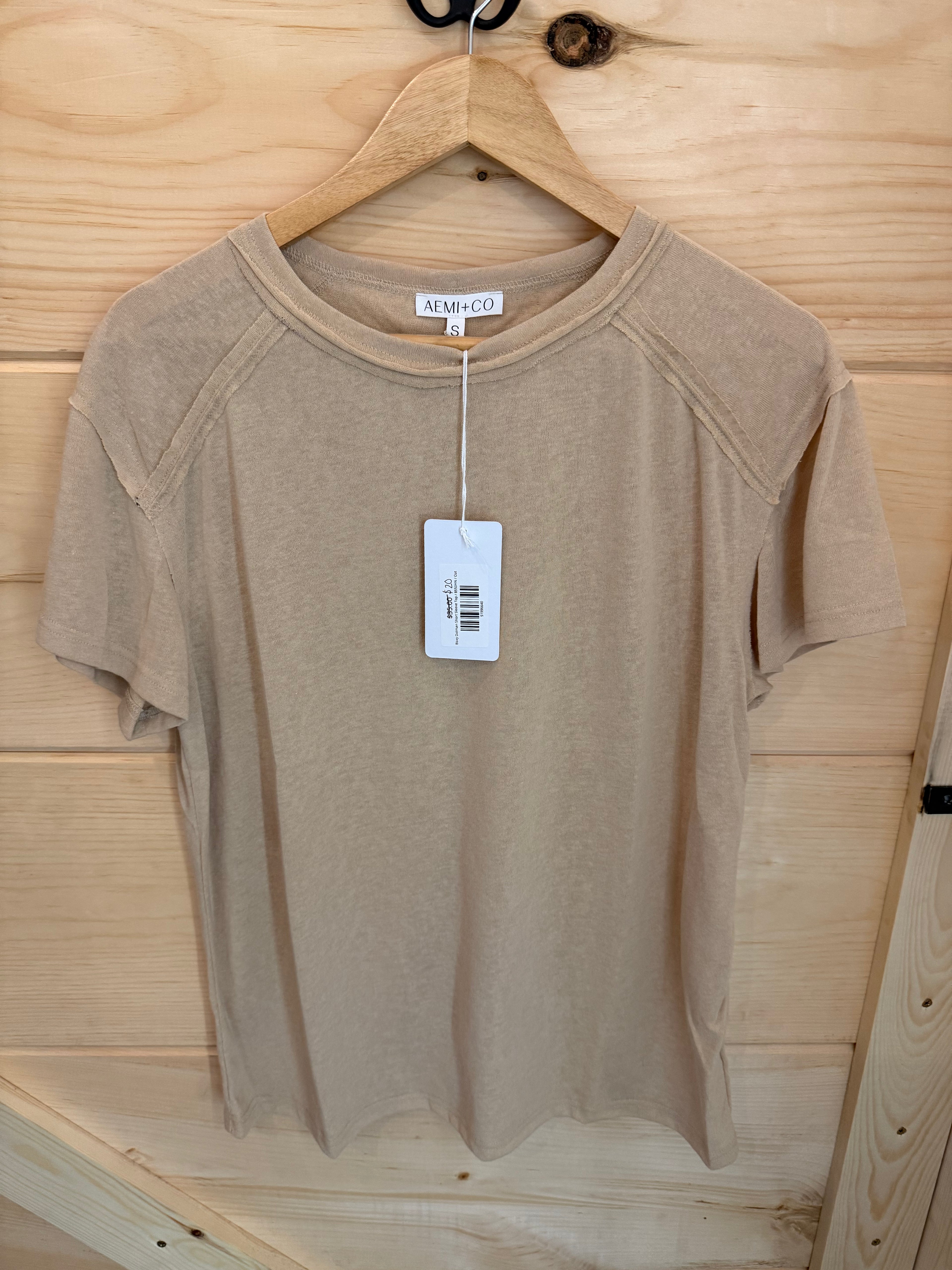 Boxy Dolman Short Sleeve Top