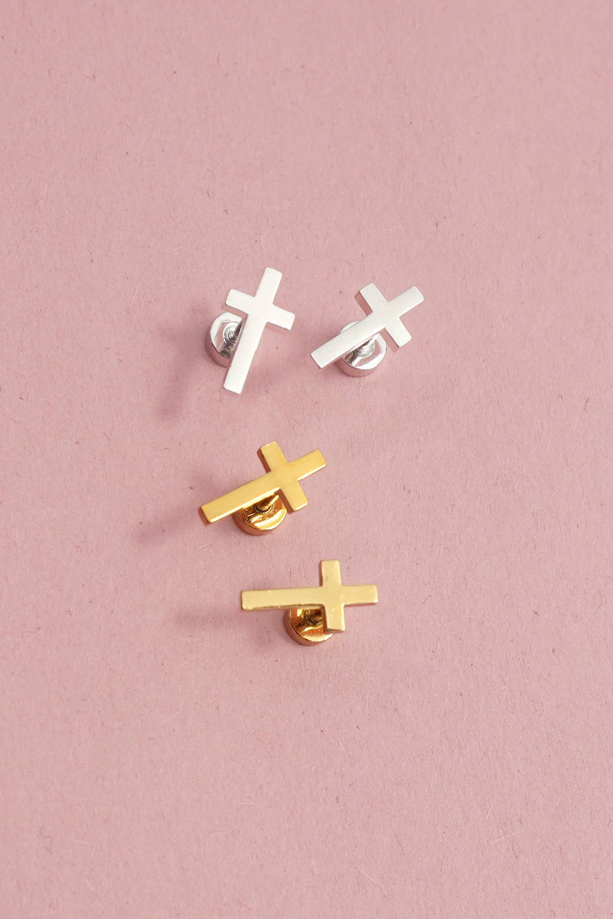 STAINLESS STEEL SCREW BACK POST STUD EARRINGS